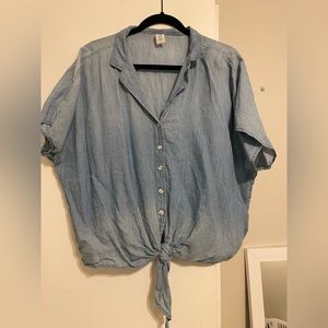 H&M short sleeve denim shirt!